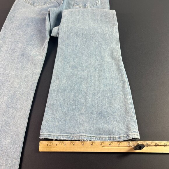 Abercrombie Fitch Jeans Women 29x33* Flare High Rise Blue Stretch Denim Tag 28 L - Picture 11 of 16